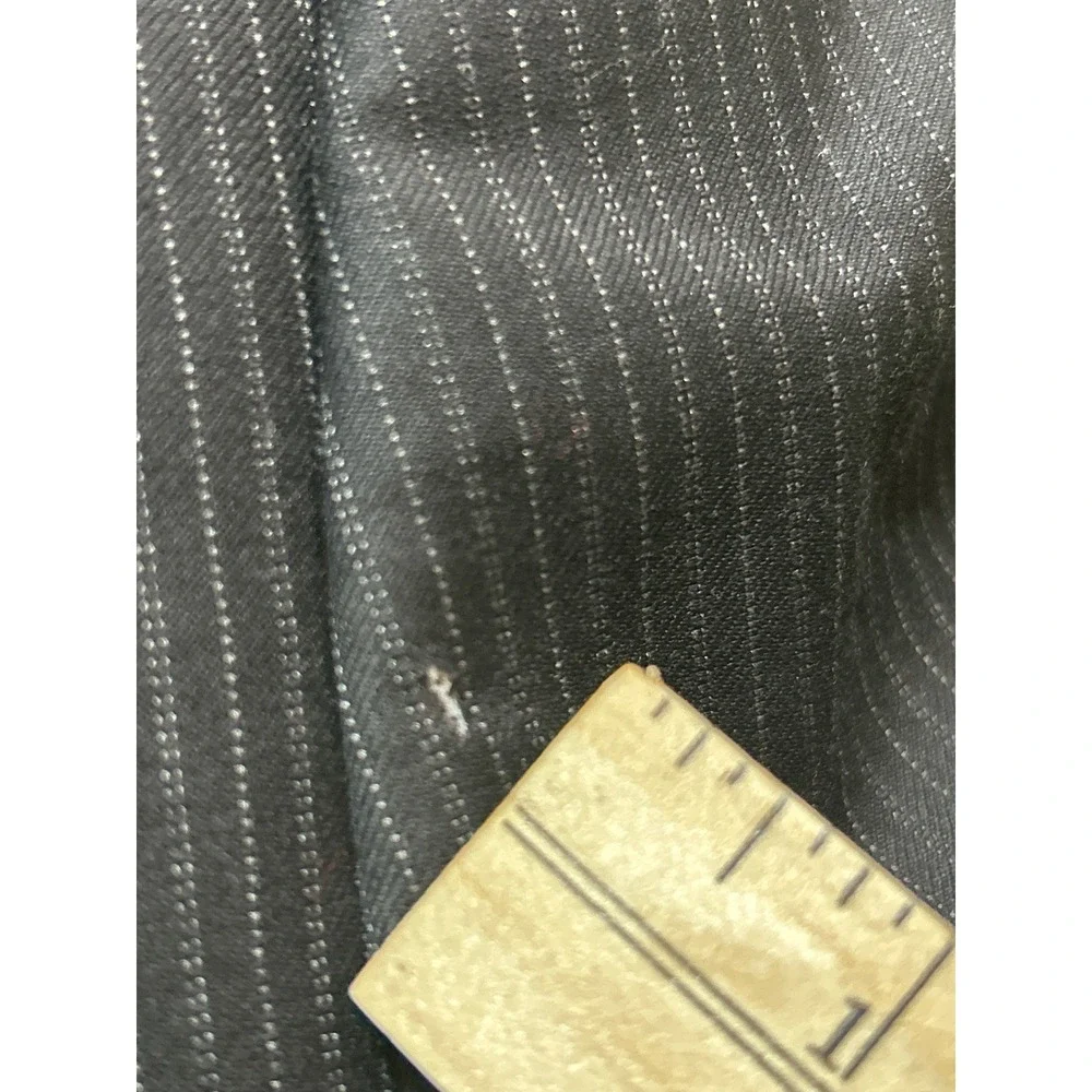 Calvin Klein Black Pinstripe 100% Wool Blazer Jacket -‎ Men's 40S